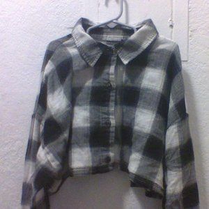 black and white crop top for girls age 11-14